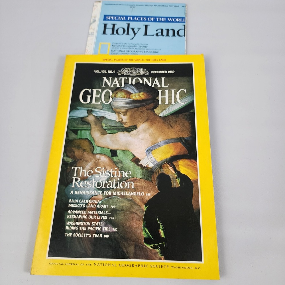 National Geographic Magazine December 1989 With Insert